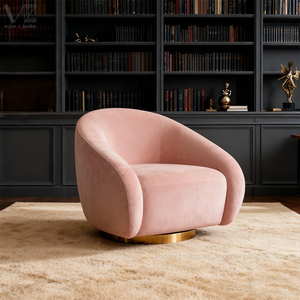 Design italiano pesante contemporaneo per il tempo libero moderno occasionale bracciolo accento sedia per il tempo libero <span class=keywords><strong>poltrona</strong></span> girevole per la casa soggiorno - Product Image 1