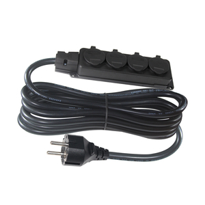 3 Pin Plug 3 in 1 EU 3pin Male Plug to EU 3pin Female <strong>Sockets</strong> Pc Projector <strong>Computer</strong> 3 Outlets <strong>Extension</strong> Power <strong>Cord</strong> Power Strip - Product Image 6