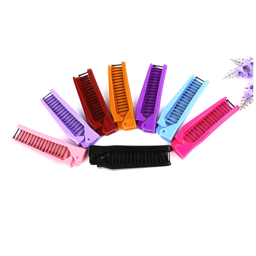 Draagbare Folding Pocket Hair Brush Anti-Statische Mini Haar Kam Reizen Pocket Kam