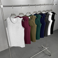 Nouvelle Collection Printemps-Été : Débardeur d'entraînement en coton épais pour la gym, la course et le quotidien – En stock et personnalisable (OEM)