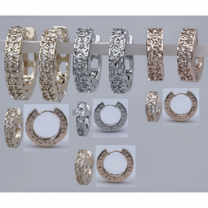 Boucles d'oreilles gracieuses en or blanc 18 carats avec diamant Zircon perle accessoire de beauté à la mode pour les bijoux plaqués or de fiançailles - Product Image 1