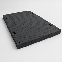 Panneaux de chaussée temporaires en HDPE, tapis de protection du sol antidérapants pour les véhicules de construction, les projets miniers et de pipelines