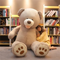 Ours en peluche géants personnalisés en gros, multi-styles, en tissu doux et respectueux de la peau, rembourrés de coton PP de haute qualité