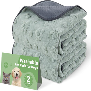 Alfombra Refrigerante Lavable a Máquina para Perros, Manta Suave y Absorbente Reutilizable para Cama de <span class=keywords><strong>Perro</strong></span>, Colchoneta para Dormir para Cachorros - Product Image 5