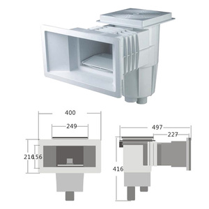 Hot bán ABS Vật liệu Skimmer cho Vinyl hồ bơi với chất lượng cao cấp cho hộ gia đình sử dụng hồ bơi để bán - Product Image 3
