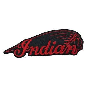 Drop Shipping Indian Motorcycle Embroidered Iron On Patch Custom Embroidery Patches