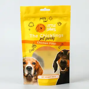 Eco Friendly Impressão Personalizada 5kg 10kg 15KG Tamanho Grande lado Gusset Flat Bottom Cat Dog Pet Food Packaging Bags