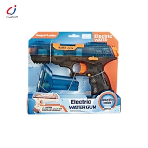 Чэнджи Новый крутой водяной пистолет игрушка открытый бассейн амфибия прозрачный 2 в 1 полный электронный пистолет водяная игрушка - Product Image 5