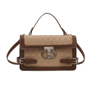 New Style Block Trendy Fashion Embossed <b>Quilted</b> PU Cover <b>Single</b> Shoulder Crossbody Women's Textured Handbags - Product Image 5