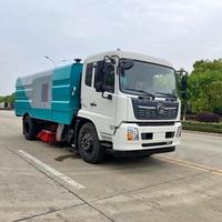 Camion balayeuse de voirie haute pression Dongfeng 4x2, machine de balayage routier, véhicule de nettoyage