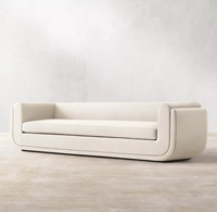 Modernes Hochwertiges Luxus-Leinensofa-Set Wohnzimmermöbel Ecksofa