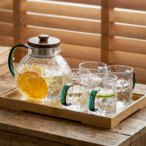 Jarra <span class=keywords><strong>de</strong></span> Agua <span class=keywords><strong>de</strong></span> Vidrio <span class=keywords><strong>de</strong></span> Borosilicato Transparente <span class=keywords><strong>de</strong></span> Lujo, Resistente al Calor, Duradera, <span class=keywords><strong>de</strong></span> Alta Calidad y Más Vendida, con Tapa - Product Image 5