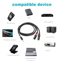 Pasokan pabrik 3.5mm untuk XLR pencampuran pemutar konsol kabel Audio kabel dan konektor