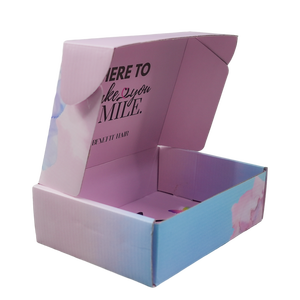 Boîtes d'emballage en carton ondulé personnalisées pour les petites entreprises, pour le maquillage, les soins de la peau, les soins capillaires, boîte cadeau pour l'envoi postal avec logo - Product Image 6