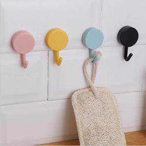 Round Wall Hooks Self-Adhesive No Drill Installation For <b>Clothes</b> <b>Storage</b> - Product Image 2