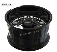 FANXI Jantes Concaves Noires et Fraisées 24x14 24x12 6x5.5 5x5.5 pour Ram Chevy GMC Sierra 1500 26x16 8x170 6x135 pour Ford F-250 F-150