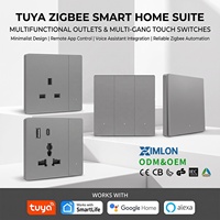 Produits et appareils pour la maison intelligente, interrupteurs et prises intelligents Tuya Zigbee Wifi, normes EU/US/UK, interrupteurs et prises intelligentes