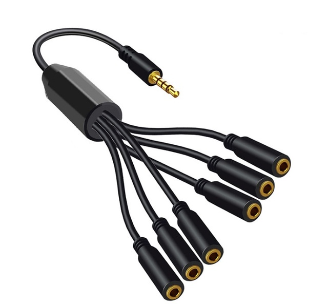 30cm 3.5mm (1/8') TRRS 4-Pole/3-Rings Male Female 3.5mm TRRS 4-Pole/3-Rings Stereo Audio Cable for Mobile Phones PVC Speakers