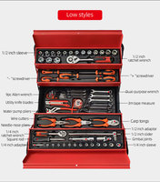 85 piezas Caja de Herramientas multicompartimento kits de herramientas de mano para coches motocicletas y reparación de bicicletas