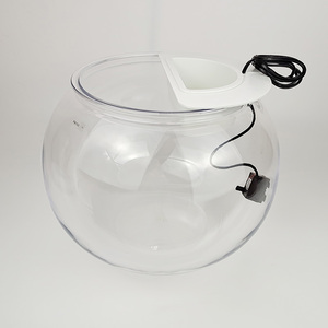 フィルター付きクリスタル飛散防止丸型特大プラスチックフィッシュボウル - Product Image 6