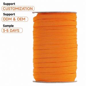 6mm 1/4 Inch 55 Yards Orange Coated Round Elastic Band Heavy Duty Stretchy for Sewing Shoes Pants Clothing Hair Bands DIY Crafts - Product Image 1