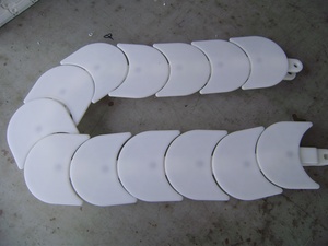Chaîne de guidage AS-FLEX 1700 avec roulement à rouleaux, neuve, utilisée dans les lignes d'assemblage automatisées et les industries de la distribution d'aliments et de boissons - Product Image 2