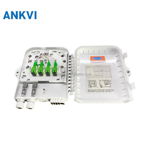 กล่องกระจายไฟเบอร์ออปติก 8 พอร์ต FQX-008 สีขาว กันน้ำ IP65 สำหรับภายนอกอาคาร ABS FTTH - Product Image 1