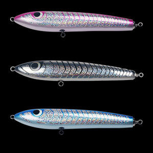 Señuelo de Pesca Tipo Lápiz, 140g, 235mm, Cebo Duro de Madera, Pesca en Agua Salada, Patrón Biomimético de Pez - Product Image 4
