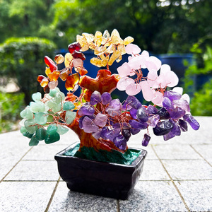 Bán Buôn Bảy Chakra Pha Lê Cây Năng Lượng Tích cực Pha Lê Cây Cuộc Sống Chakra Tiền Cây Phong Thủy Trang Trí - Product Image 3