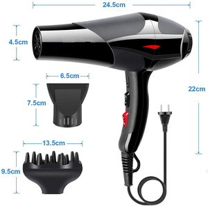 Asciugacapelli professionale per saloni professione asciugacapelli a ioni negativi 2400W produzione all'ingrosso fornitori di porcellana attrezzature per capelli da salone - Product Image 3