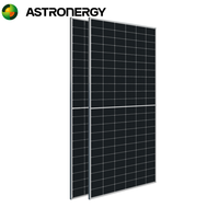 Astro Panneau solaire à haut rendement Série N7 600-620Watt TOPCon Half-Cut 600W 610W 620W Panneau solaire bifacial Astronergy