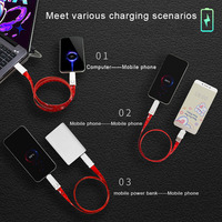 Cable de Datos USB 2.0 Tipo-C con Cordón de Poliéster y Logotipo Personalizado, Cargador de Teléfono Móvil 6 en 1 para Regalos Promocionales Empresariales Creativos