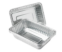 Barquettes carrées jetables en aluminium pour la vente en gros – Moules à gâteaux portables, contenants alimentaires pour barbecue et plats à emporter