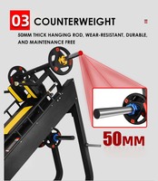 Nouvel équipement de fitness pour salle de sport : Machine à presser les jambes et à squatter à poulie inversée en acier, à charge par disques, pour musculation commerciale