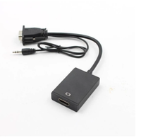 Adaptador de cable convertidor VGA a HDMI caliente con Audio 1080P VGA HDMI adaptador hembra para PC portátil conectar a HDTV VGA2HDMI