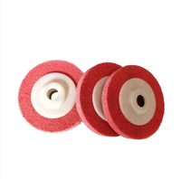 Meule abrasive de 4 pouces 100mm Tampons de polissage en tissu non tissé pour meuleuse d'angle Ébavurage Nettoyage Matt Polish
