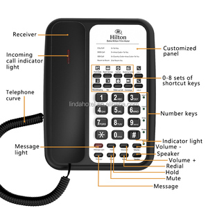 Mô hình mới nhất khách sạn <span class=keywords><strong>IP</strong></span> điện thoại 8-tốc độ quay số phòng khách sạn điện thoại hai dòng 6 SIP tài khoản SIP SIP điện thoại VoIP với PoE mạng - Product Image 6