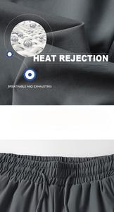 Pantalones informales deportivos de verano de cintura alta para hombre, pantalones cortos ligeros de secado rápido con sensación de seda helada, estampado Digital para uso en el gimnasio - Product Image 6