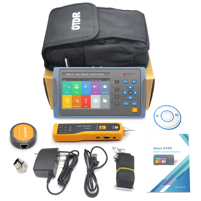 Mini OTDR 1310/1550nm two wavelength 24/22dB touch screen multi functions Tester