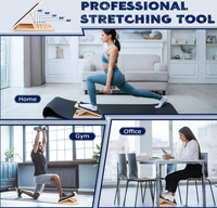 Planche inclinée portable en bois pour étirements des mollets, squats, étireurs de mollets, Pilates, équipement de fitness, planche inclinée réglable