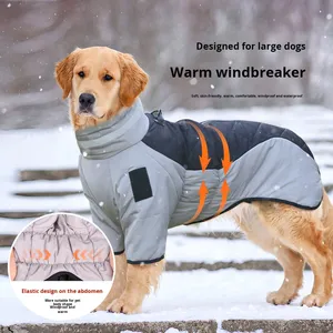 Chaqueta de Invierno para <span class=keywords><strong>Perro</strong></span> Grande, <span class=keywords><strong>Perro</strong></span> Pastor <span class=keywords><strong>Belga</strong></span>, Reflectante, Cálida, de Poliéster, Impermeable, Acolchada y Gruesa - Product Image 3