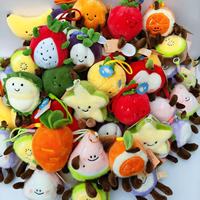 Grensoverschrijdende bestseller: Geïmiteerde fruitpluche serie, drakenvrucht, durian, handgrote pluche speelgoedjes, PP katoenen vulling, perfect voor