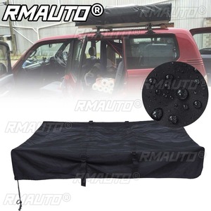 Car Rooftop Luggage <b>Carrier</b> <b>Storage</b> <b>Bag</b> Travel Waterproof Sun Protection Universal 420D 143*120*28cm Car Cargo Roof Luggage <b>Bag</b> - Product Image 1