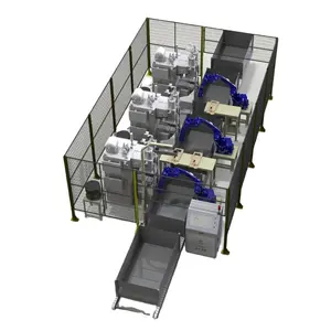 Estación de trabajo de soldadura de tuercas de alta calidad con pinza robot 2024 Hezong