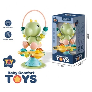 Jouet <span class=keywords><strong>hochet</strong></span> pour bébé en gros, adorable dinosaure, <span class=keywords><strong>ventouse</strong></span>, jouet à main - Product Image 1