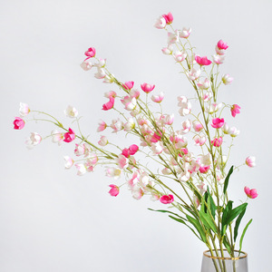 Flores artificiales de alta calidad de seda Convallaria Bellflowers de seda <span class=keywords><strong>blanca</strong></span> para decoración de eventos de boda - Product Image 2