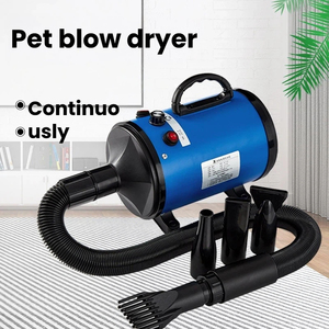 Sèche-cheveux professionnel pour animaux de compagnie, 2200W, rechargeable, écologique, pour chiens et chats, vitesse du vent élevée de 120 m/s, ionisation négative progressive, toilettage - Product Image 4