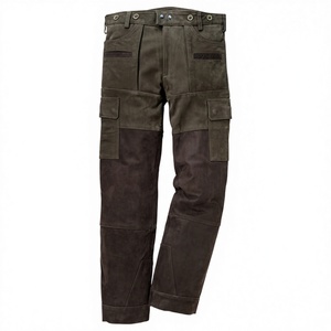 Pantalon de chasse pour homme fabriqué en usine - Cuir véritable, deux couleurs, respirant, imperméable, pour la randonnée en plein air en hiver - Product Image 1