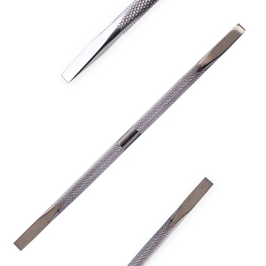 Double Ended 100% Stainless Steel Cuticle Pusher Straight <b>Edge</b> <b>Cutter</b> Nail Manicure Remover Tool - Product Image 3