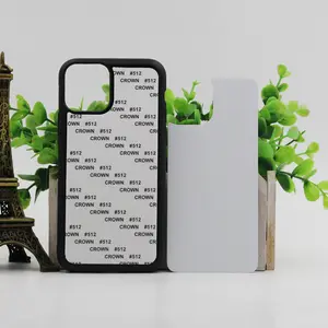 Feuille d'aluminium Tpu Pc 2D Tough Sublimation Blank Cell Phone Case Pour Iphone 11 Pro Max 12 13 6 7 8 14 15